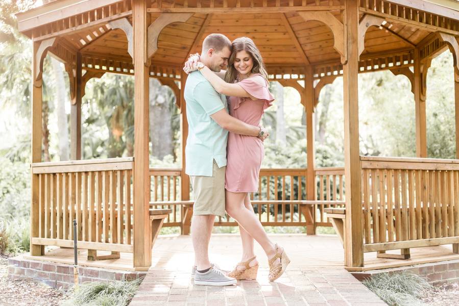 Palm Coast Garden Beach Engagement Session