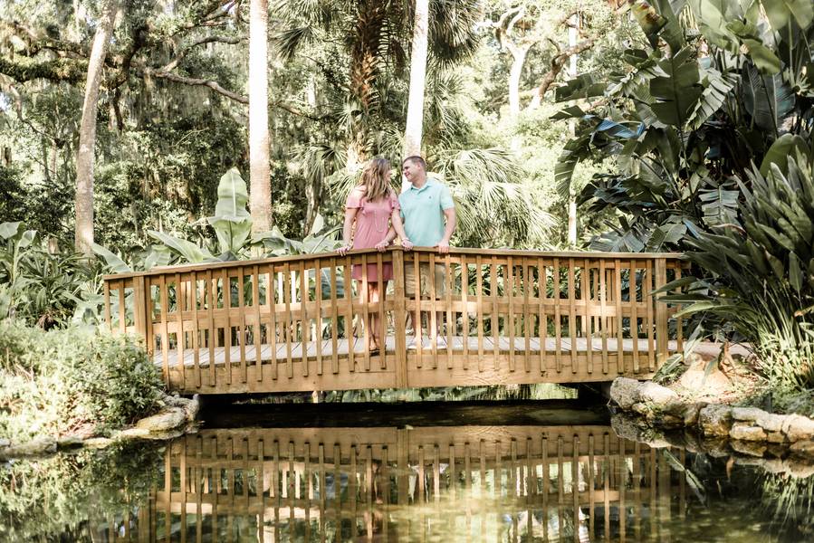 Palm Coast Garden Beach Engagement Session