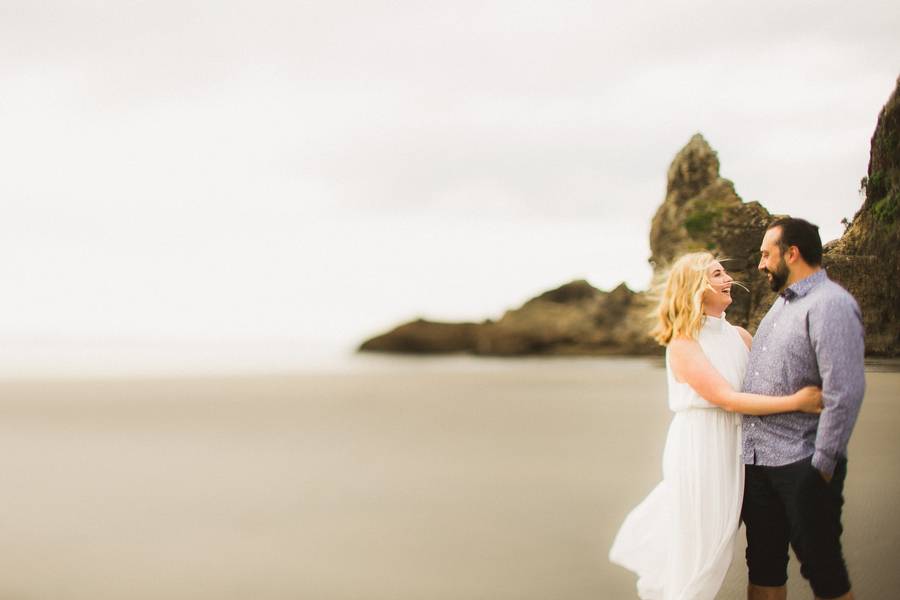 Beach Golden Hour Engagement Styled Shoot