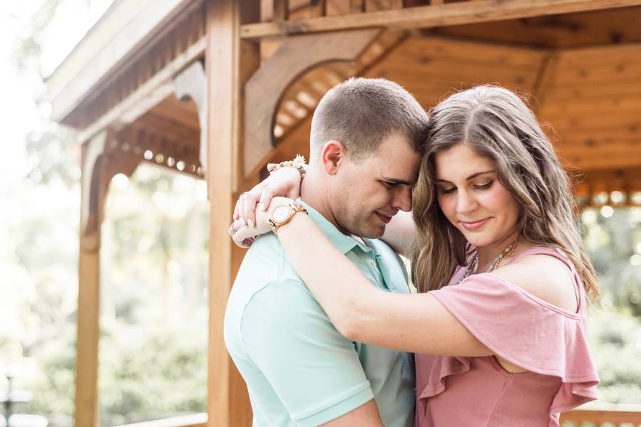 Palm Coast Garden Beach Engagement Session