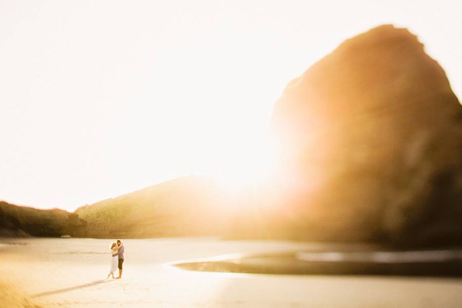 Beach Golden Hour Engagement Styled Shoot