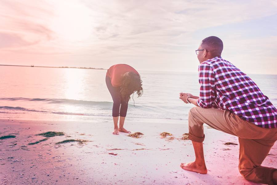 Surprise Private Island Engagement