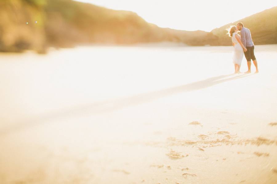 Beach Golden Hour Engagement Styled Shoot