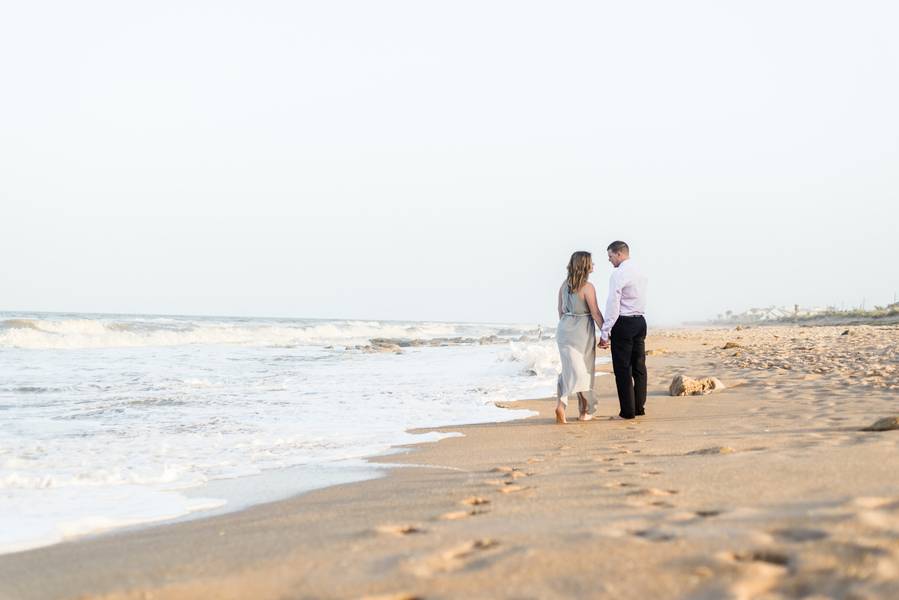 Palm Coast Garden Beach Engagement Session