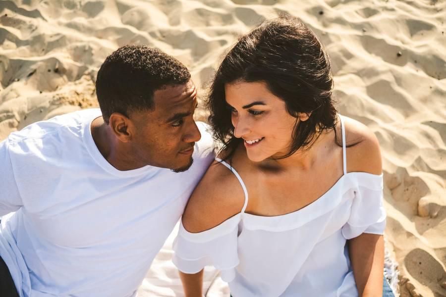 Chic Bohemian Sand Dune Engagement Session