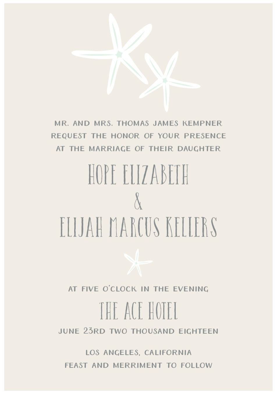 Create the Perfect Wedding Invitation Using  Starfish Themes & More