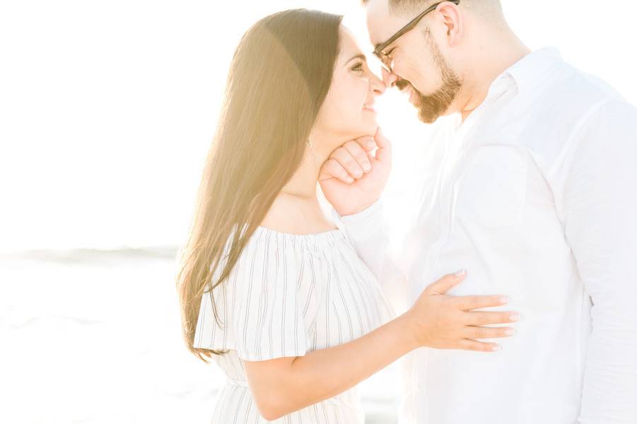 Romantic Oceanside Engagement Session