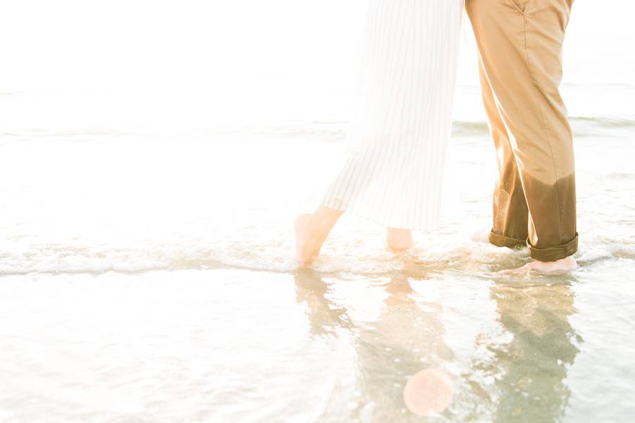 Romantic Oceanside Engagement Session