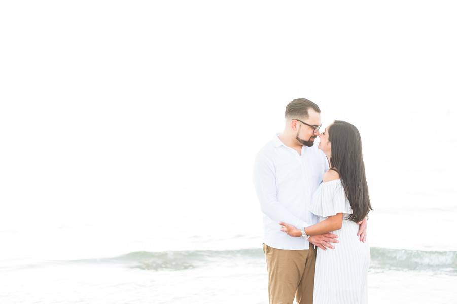 Romantic Oceanside Engagement Session