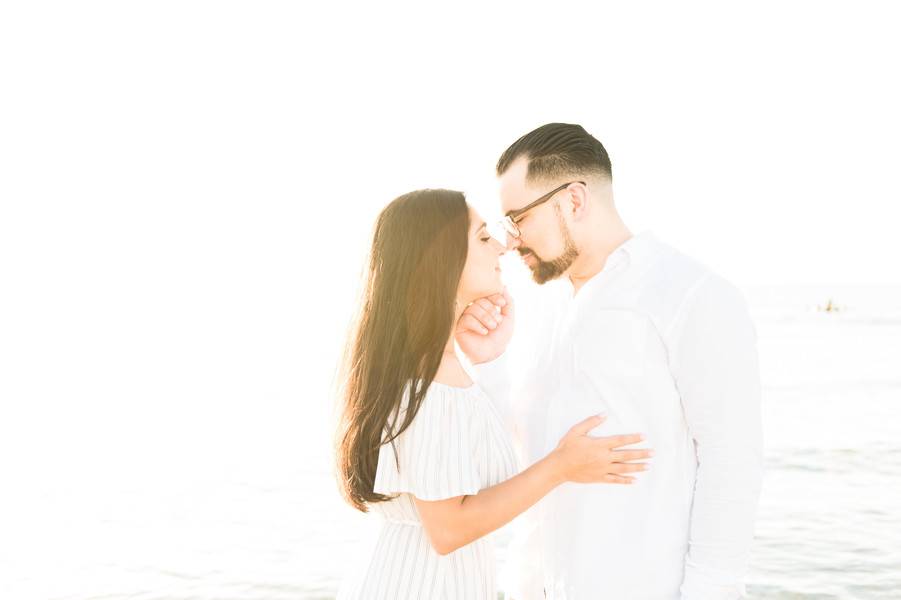 Romantic Oceanside Engagement Session