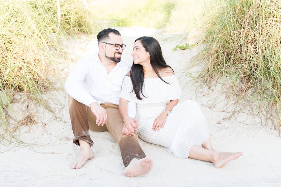 Romantic Oceanside Engagement Session