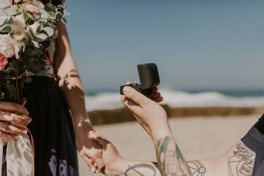 Epic Surprise Daytime Beach Proposal