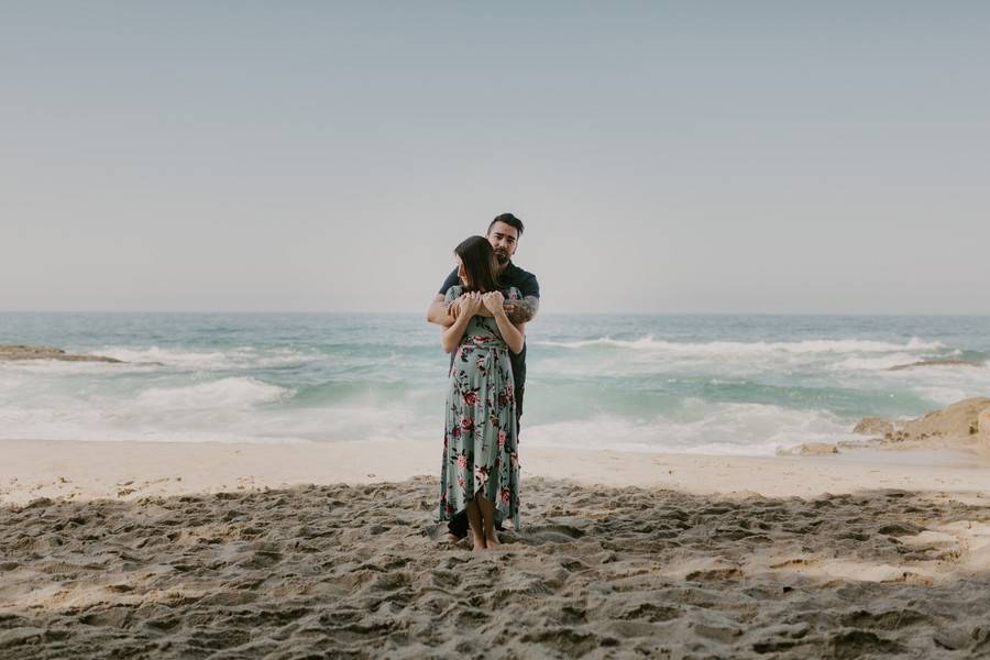 Epic Surprise Daytime Beach Proposal