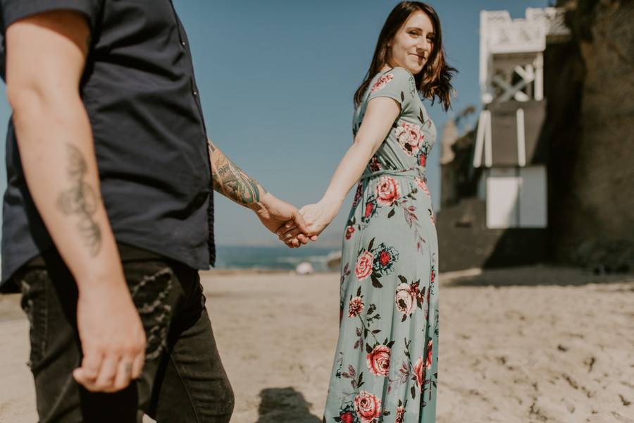 Epic Surprise Daytime Beach Proposal