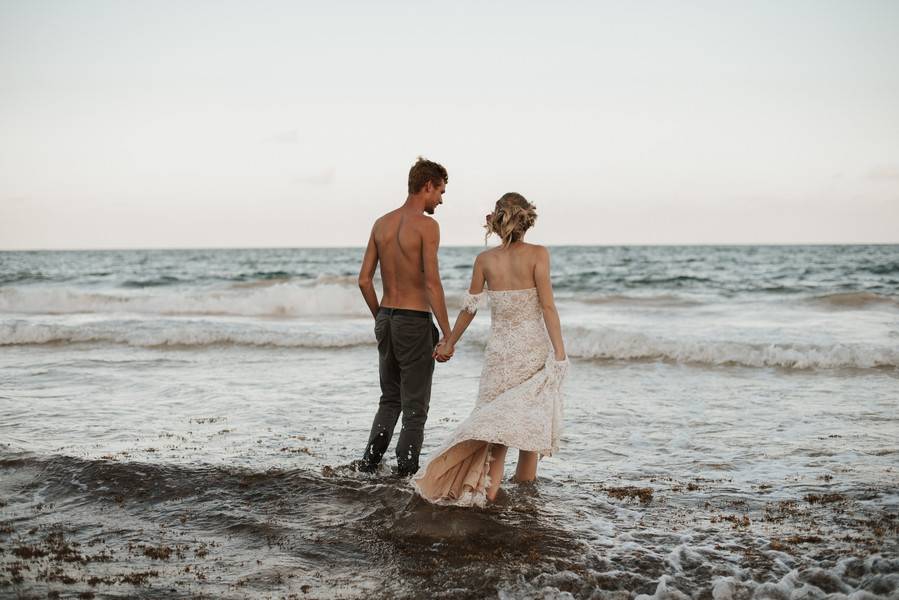 Sunset Ocean Side Vow Renewal