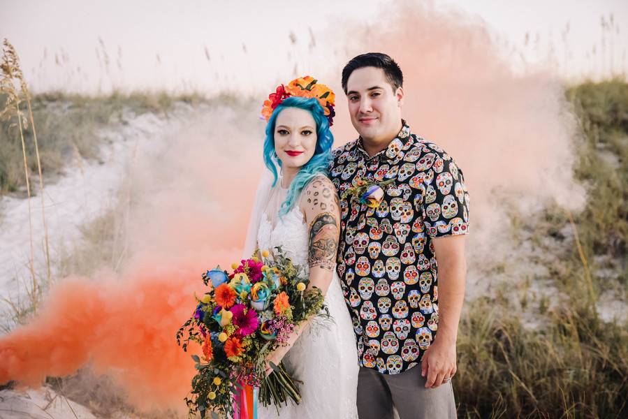 Unique Day of the Dead Wedding