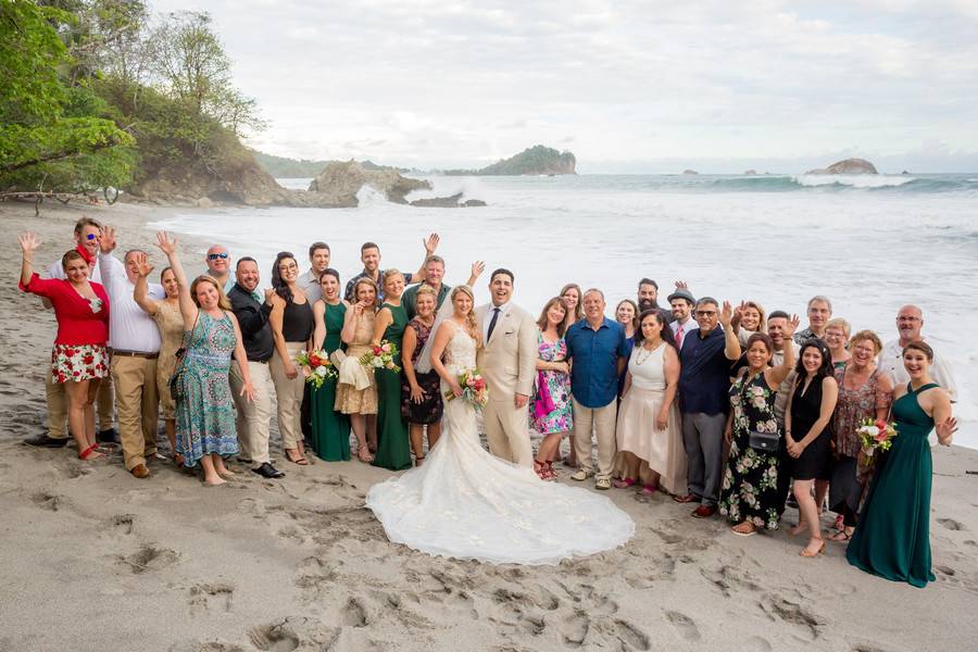 Beach Party Destination Wedding