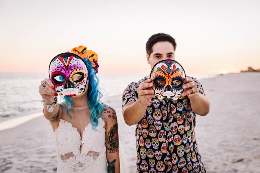 Unique Day of the Dead Wedding