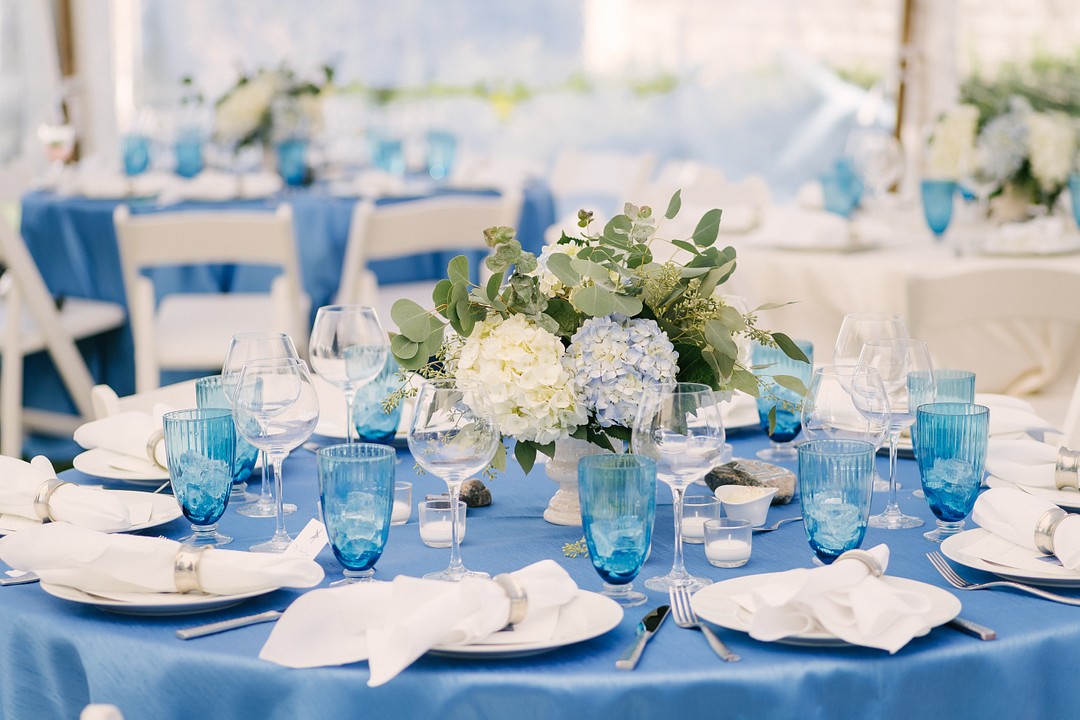 White and Blue Themed Wedding in Nantucket