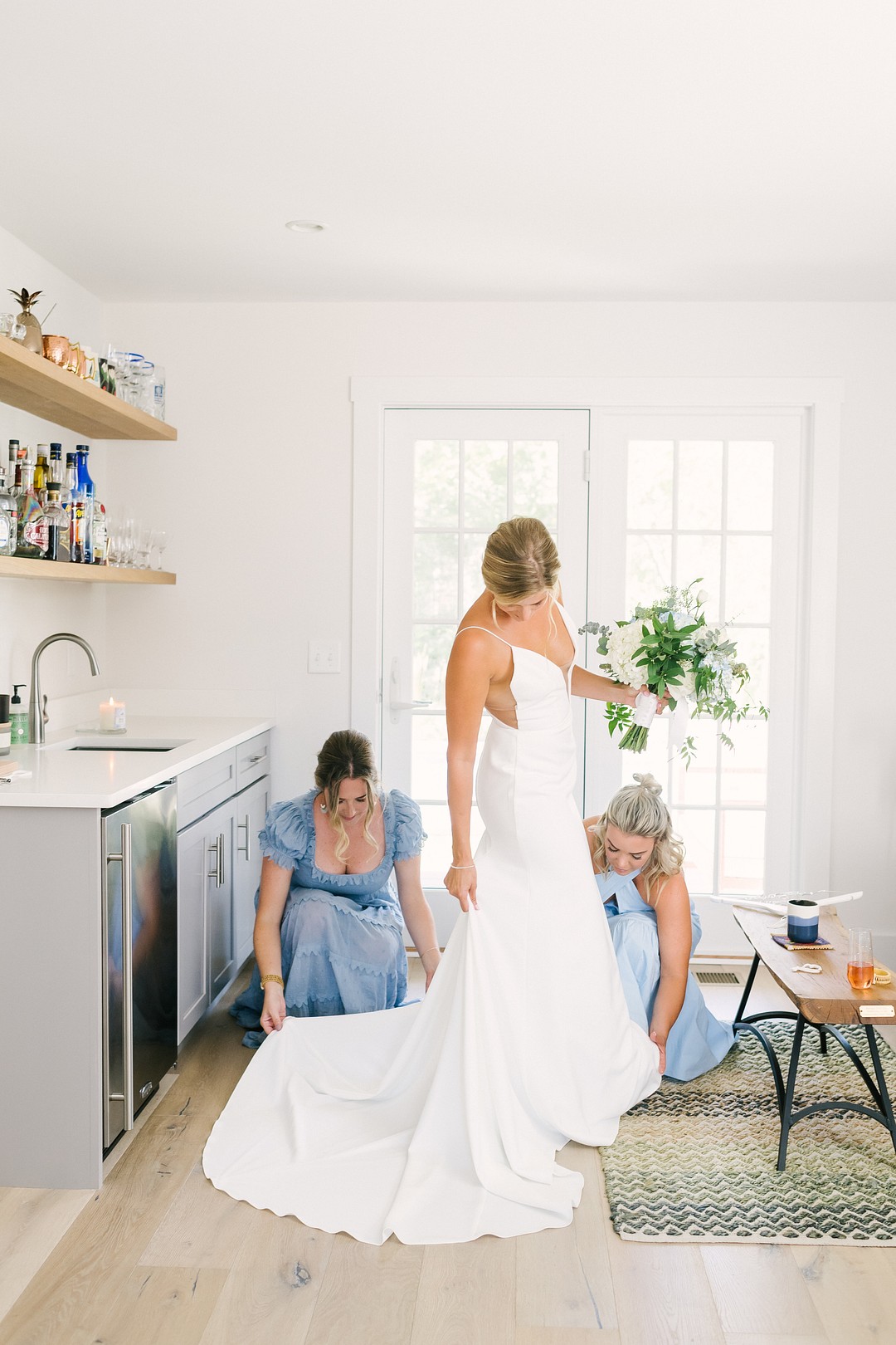 White and Blue Themed Wedding in Nantucket