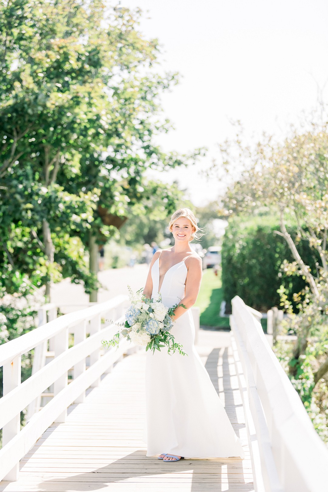 White and Blue Themed Wedding in Nantucket