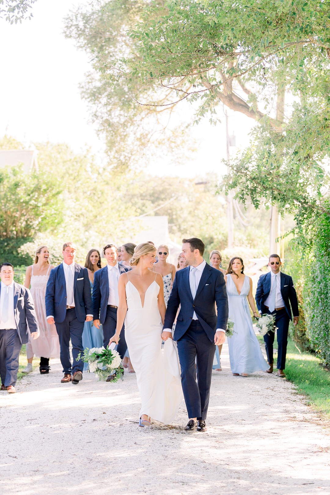 White and Blue Themed Wedding in Nantucket