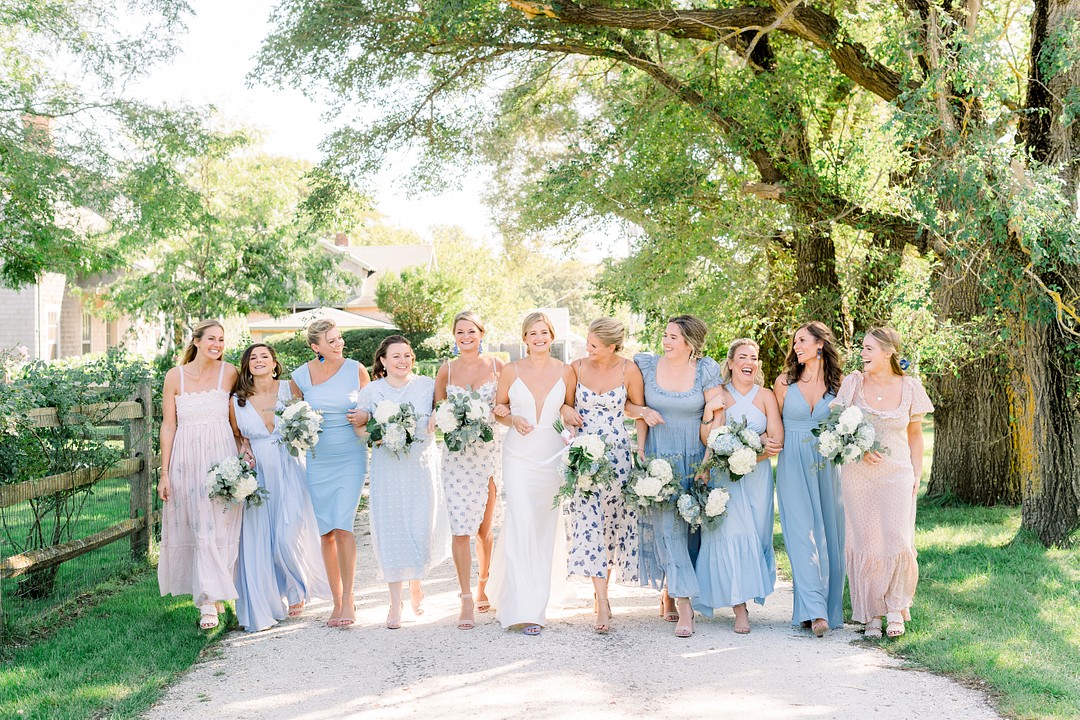 White and Blue Themed Wedding in Nantucket
