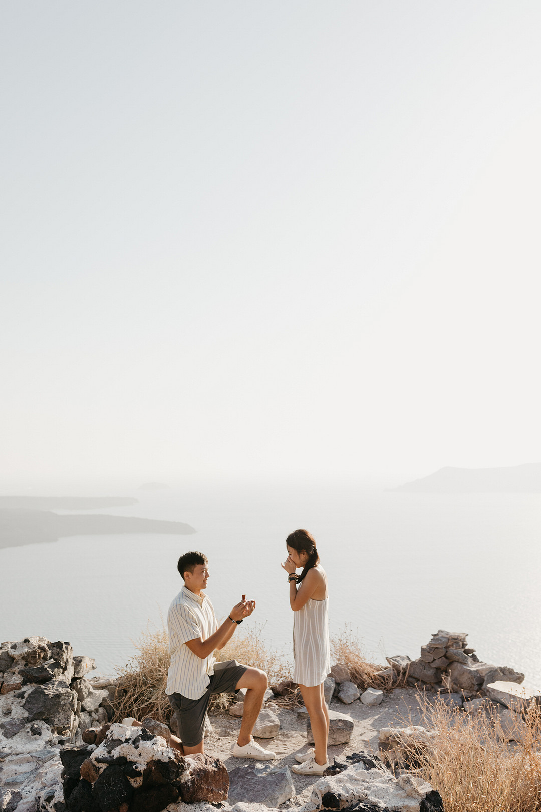 Surprise Proposal in Santorini, Greece