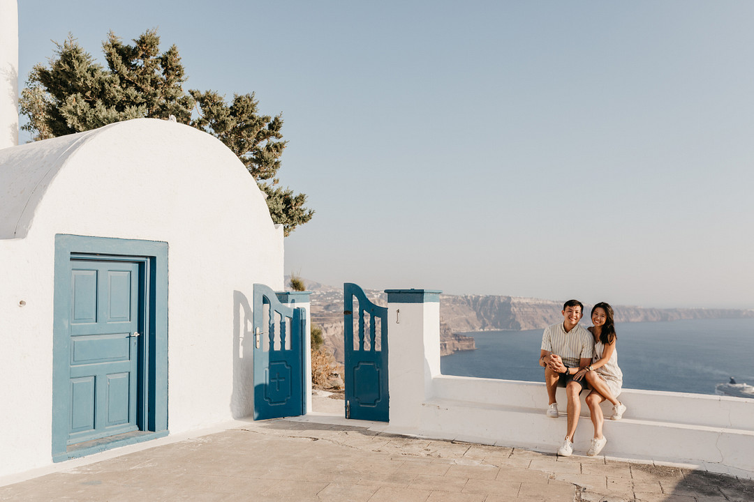 Surprise Proposal in Santorini, Greece