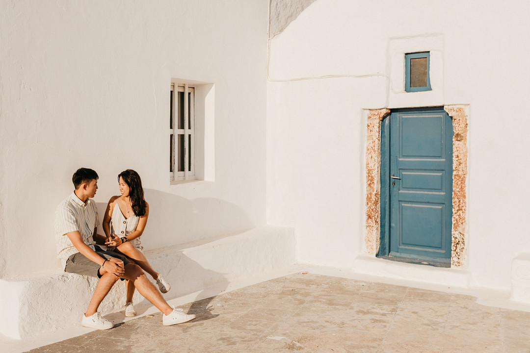 Surprise Proposal in Santorini, Greece