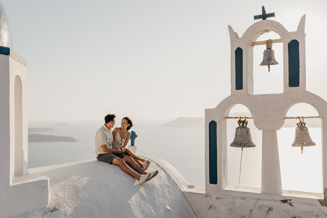 Surprise Proposal in Santorini, Greece