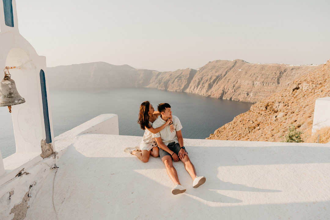 Surprise Proposal in Santorini, Greece