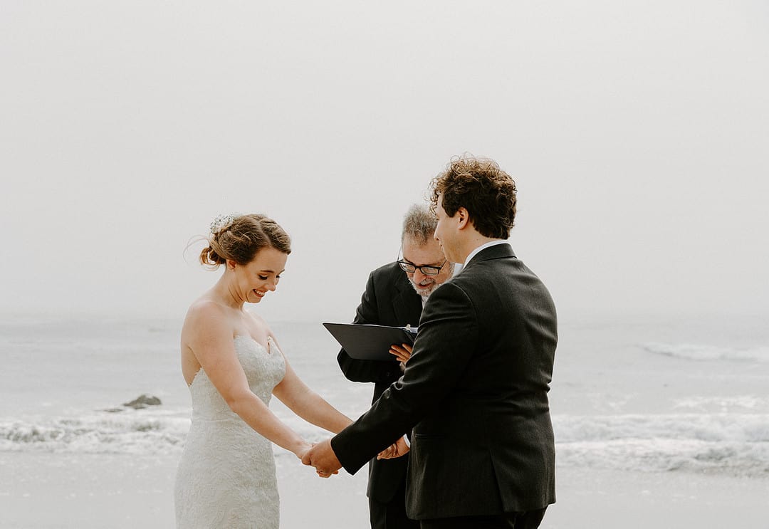 Rustic Minimalist Beach Wedding