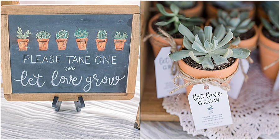 Succulent Themed Oceanside Wedding