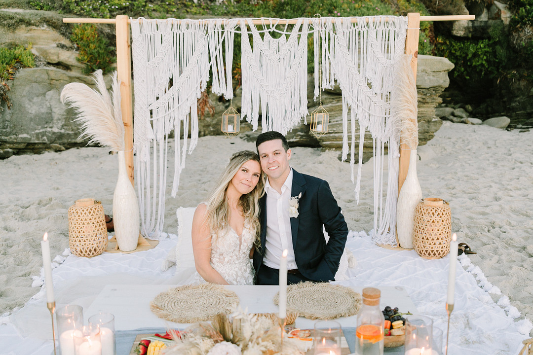 San Diego Boho Beach Elopement