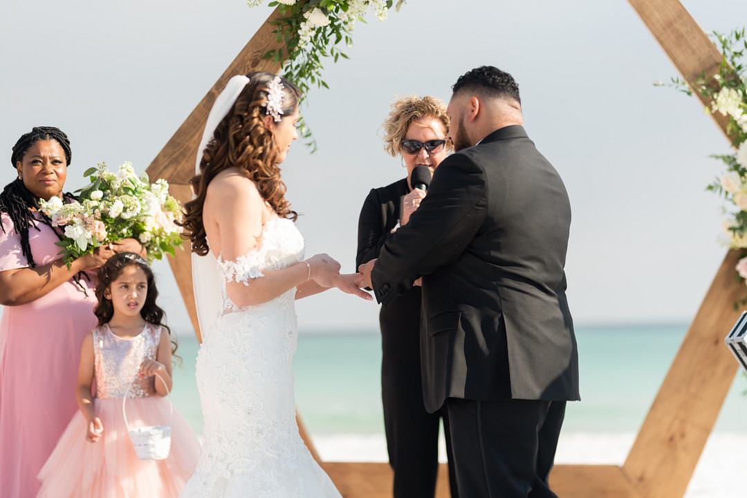 Refreshing Pink and Grey Wedding