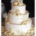 Ivory and Seashell Wedding Cake